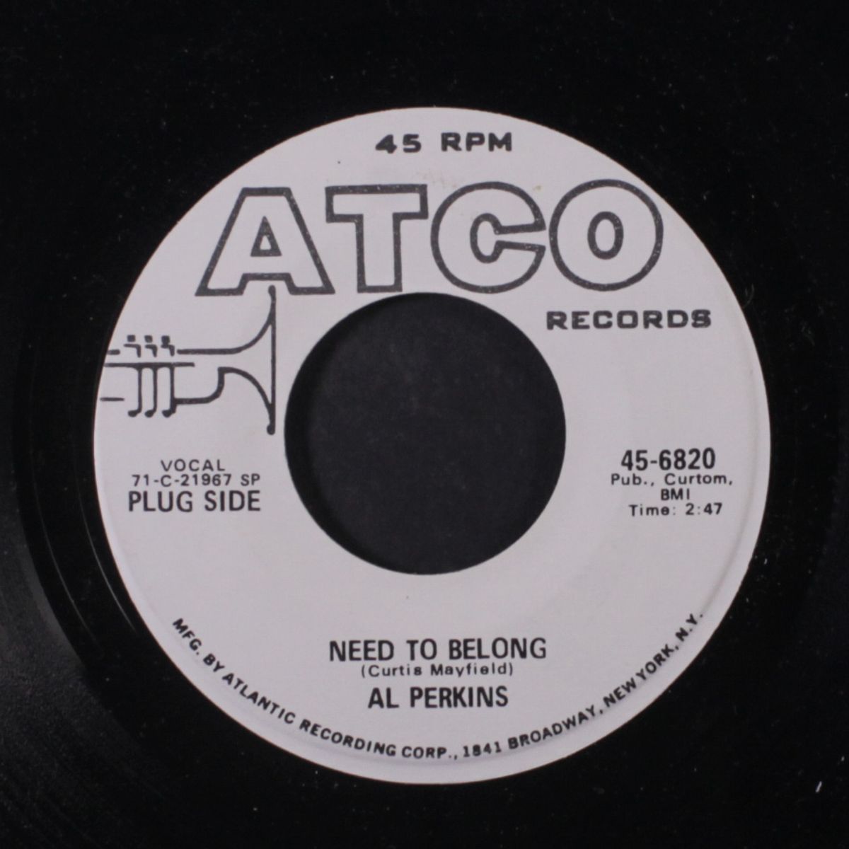 need to belong / ain't nothing impossible with love by AL PERKINS