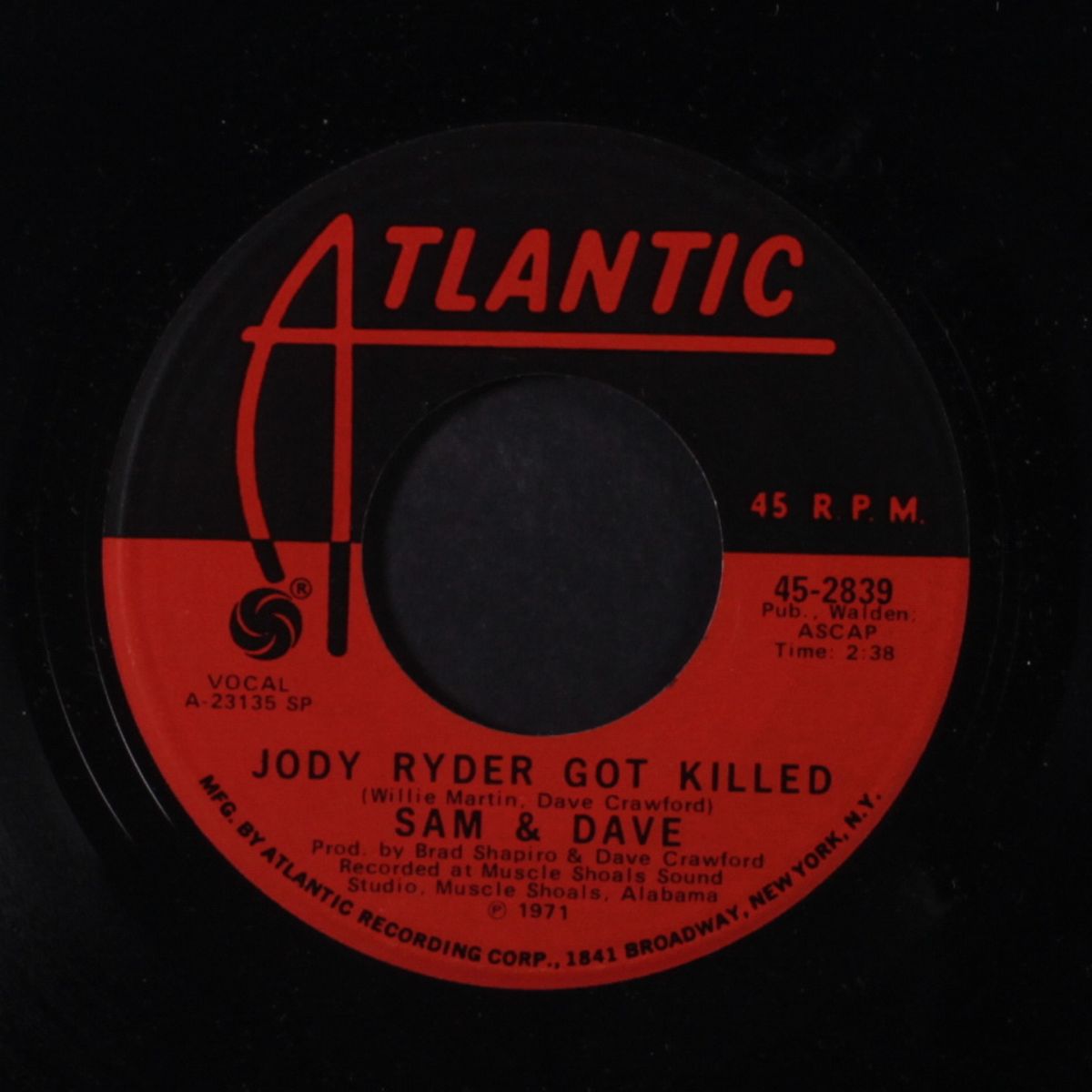 don't pull your love / jody ryder got killed by SAM & DAVE