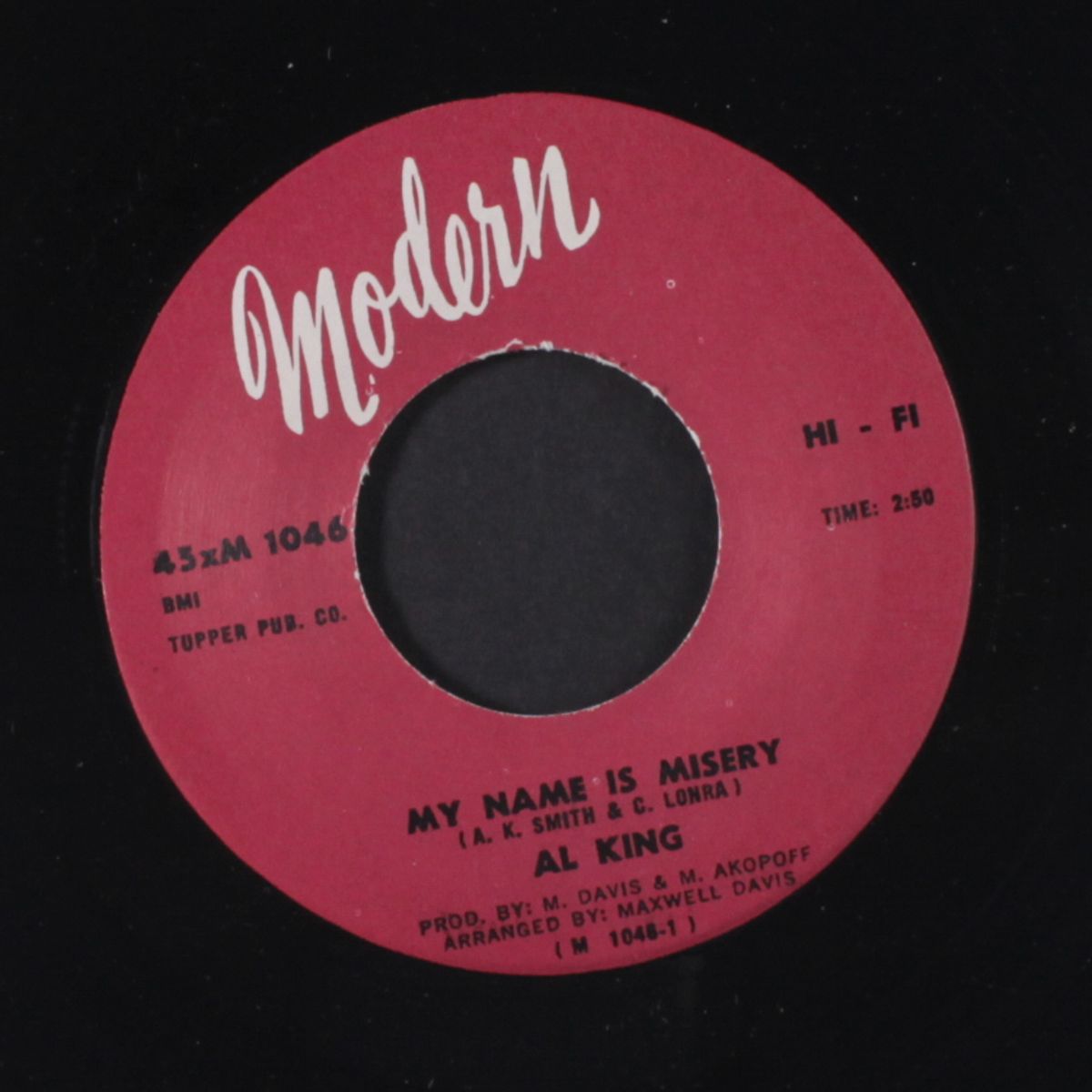 my name is misery / better to be by yourself by AL KING