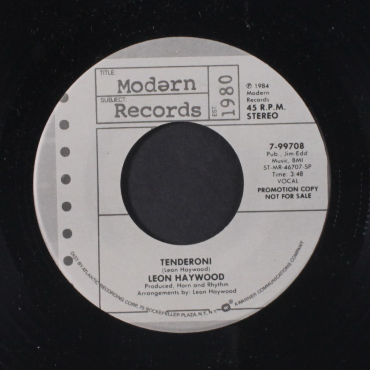 tenderoni / same by LEON HAYWOOD