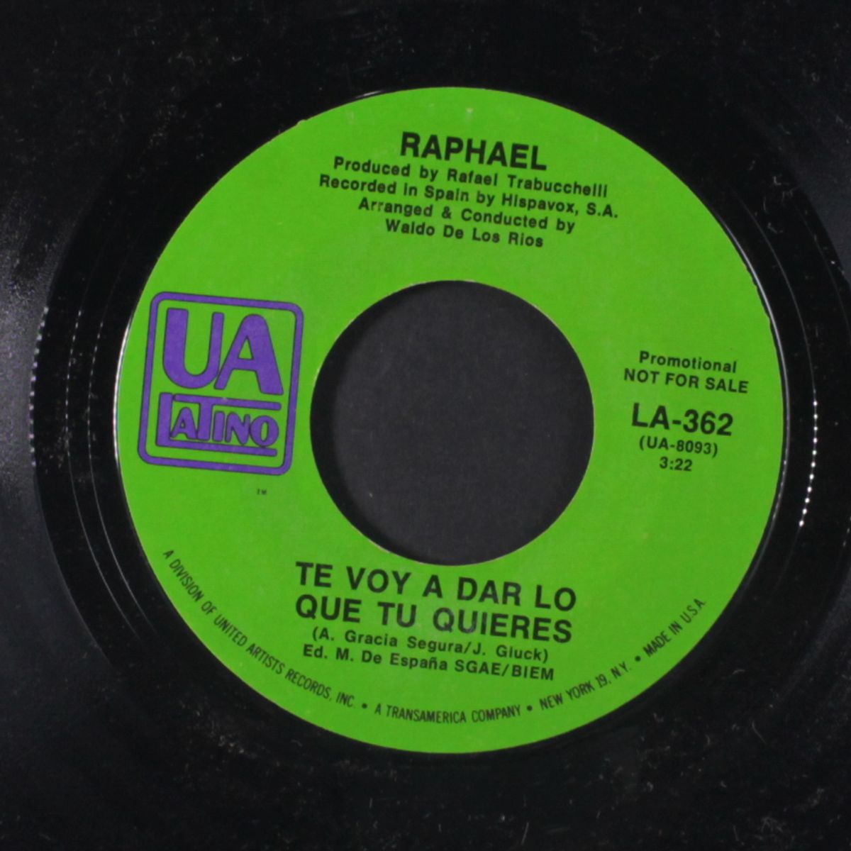 a mi manera / te voy a dar lo que tu quieres by RAPHAEL