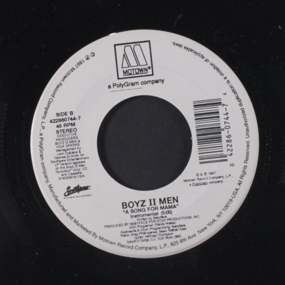 a song for mama / instrumental by BOYS II MEN