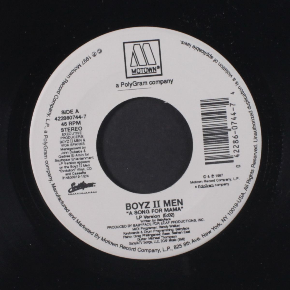 a song for mama / instrumental by BOYS II MEN