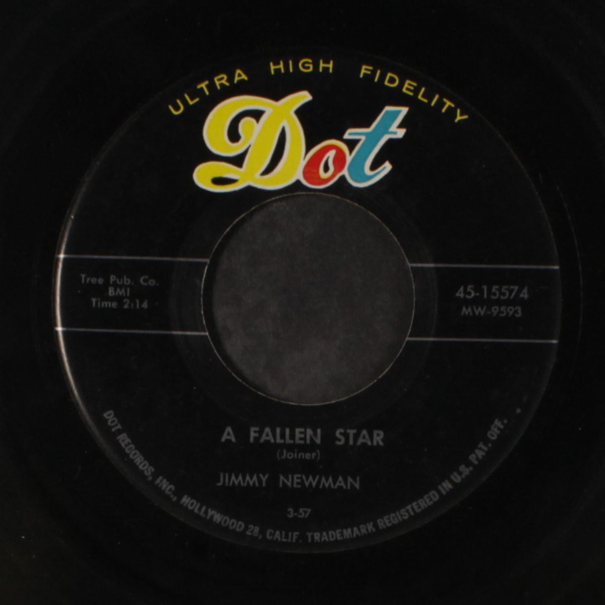 a fallen star / i can't go on this way by JIMMY NEWMAN