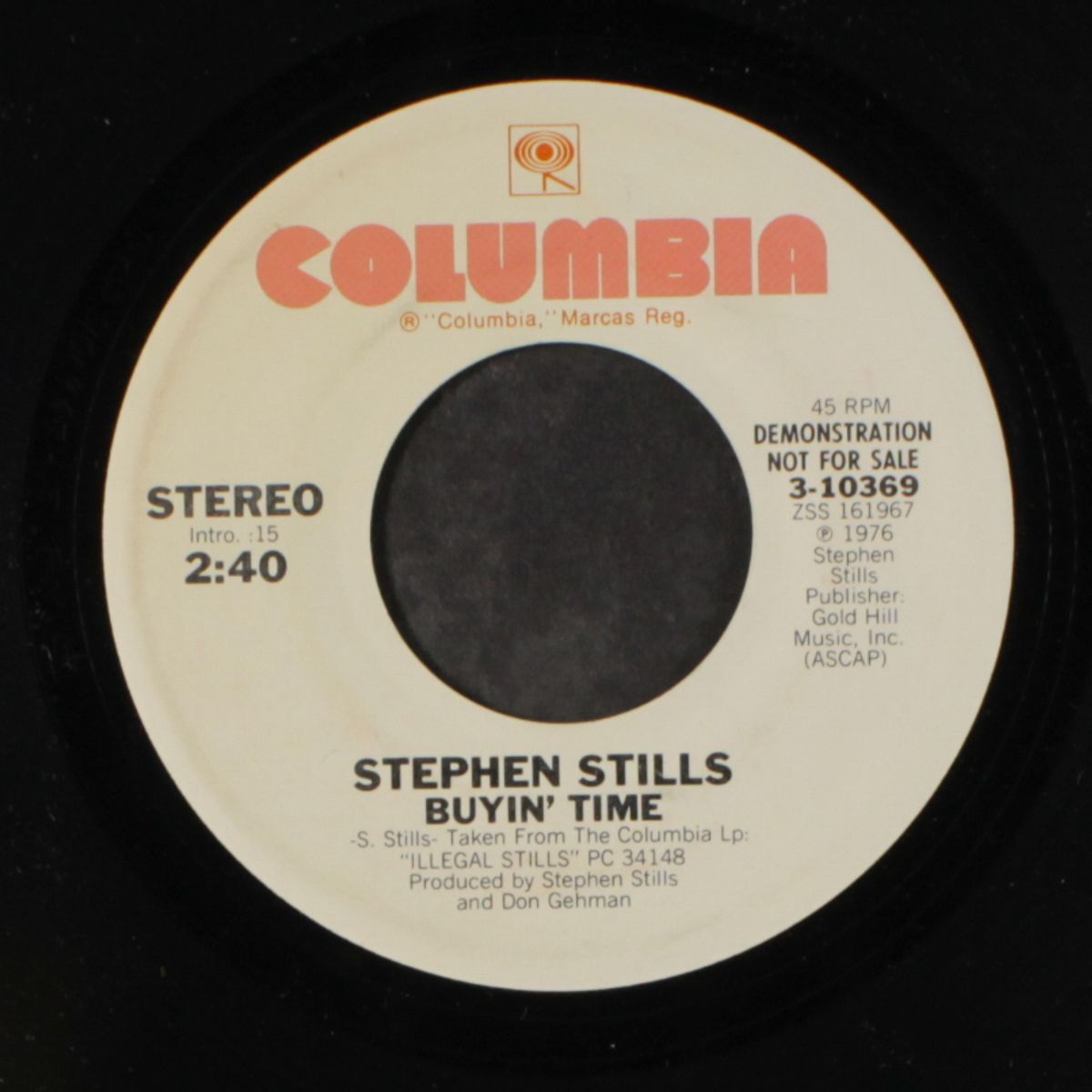 buyin' time / mono by STEPHEN STILLS