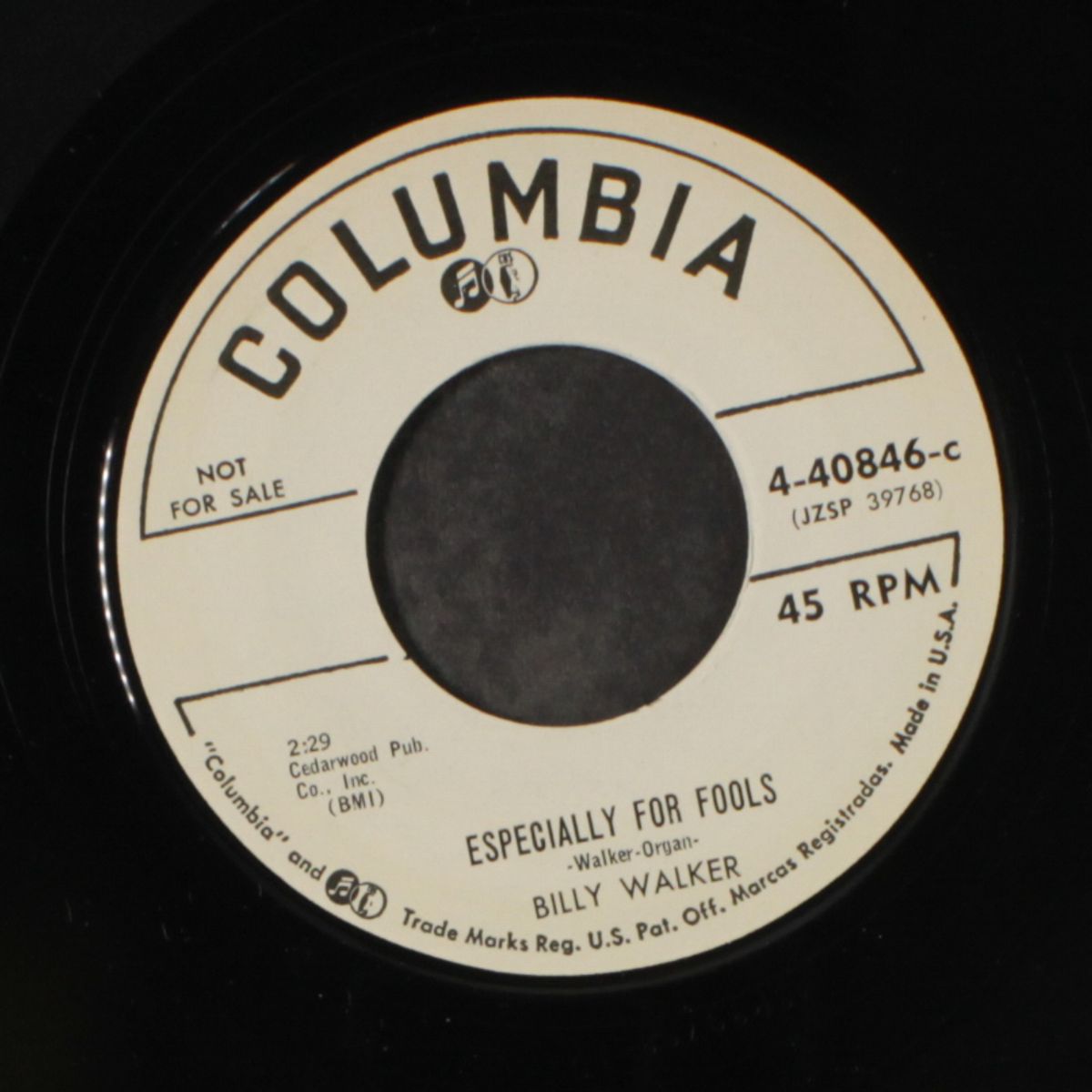 especially for fools / if you're happy by BILLY WALKER