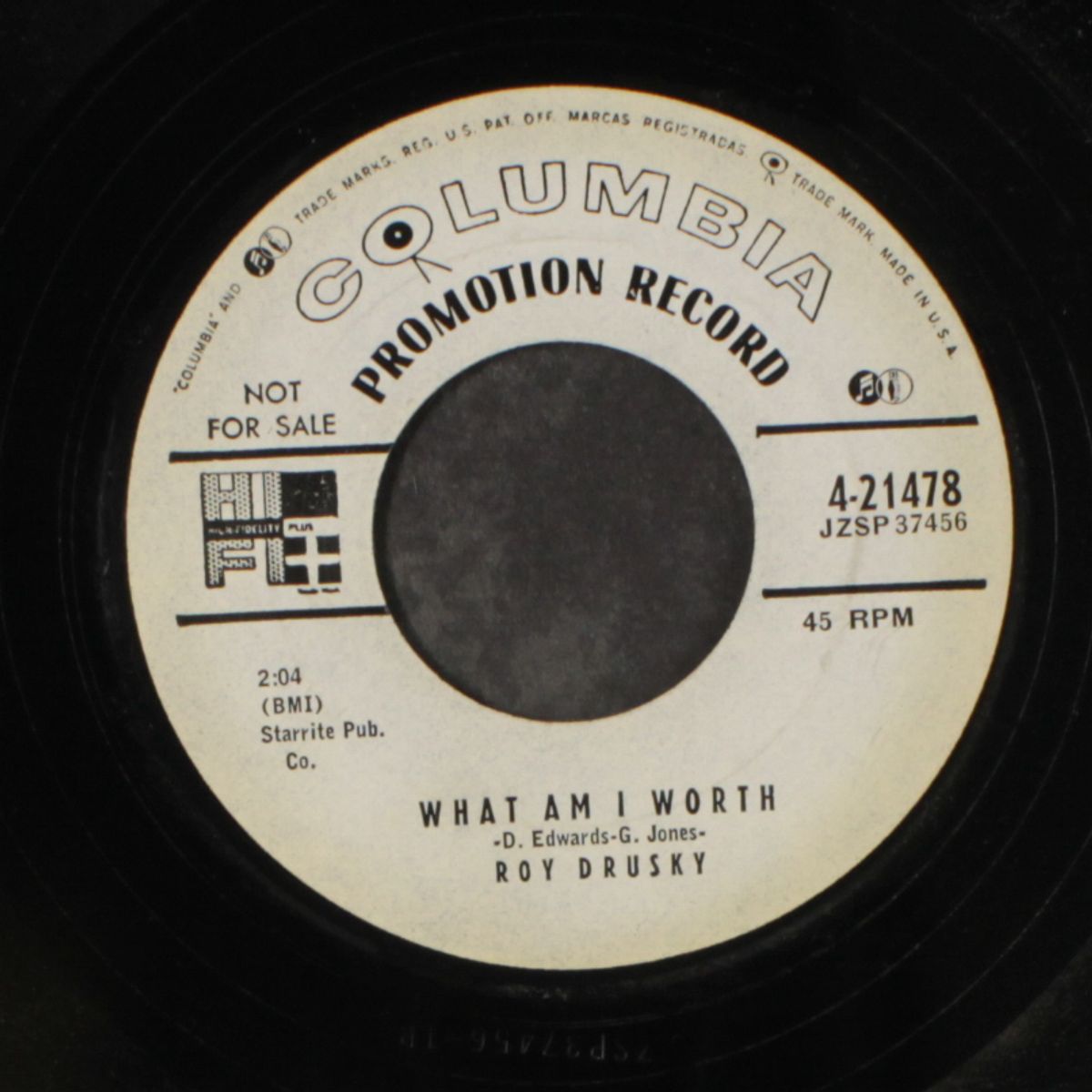 come on back and love me / what am i worth by ROY DRUSKY
