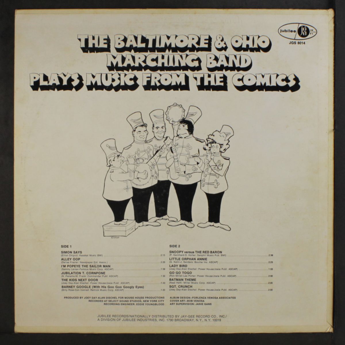 plays music from the comics by BALTIMORE & OHIO MARCHING BAND