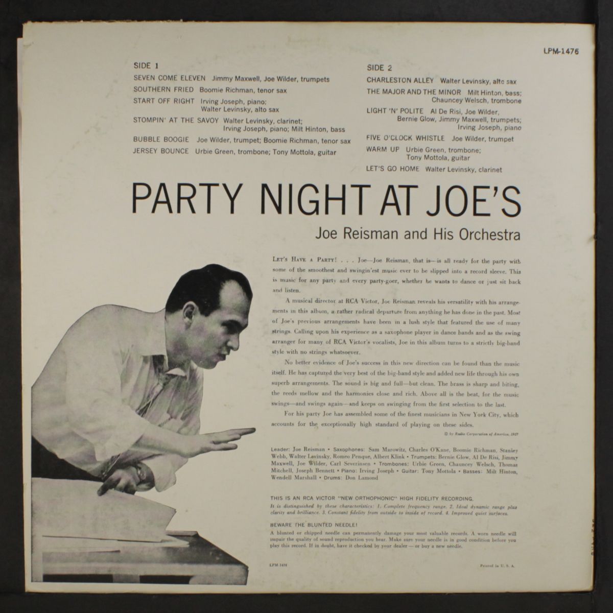 party night at joe's by JOE REISMAN