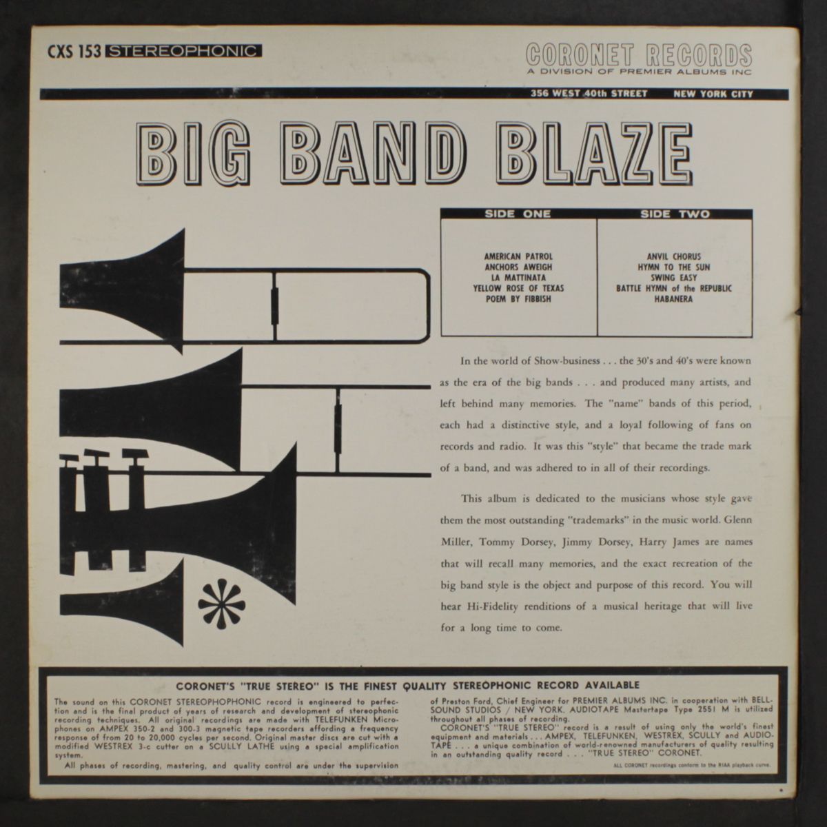 big band blaze by BOB FREEDMAN