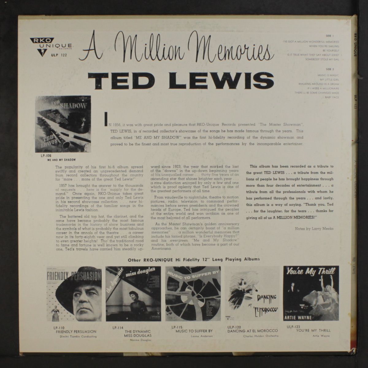 a million memories by TED LEWIS