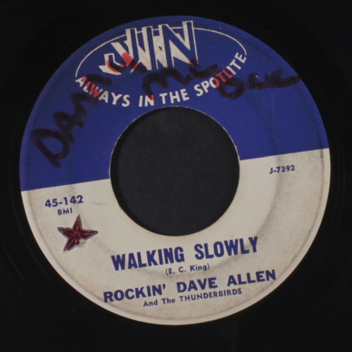 alone / walking slowly by DAVE ALLEN & THUNDERBIRDS
