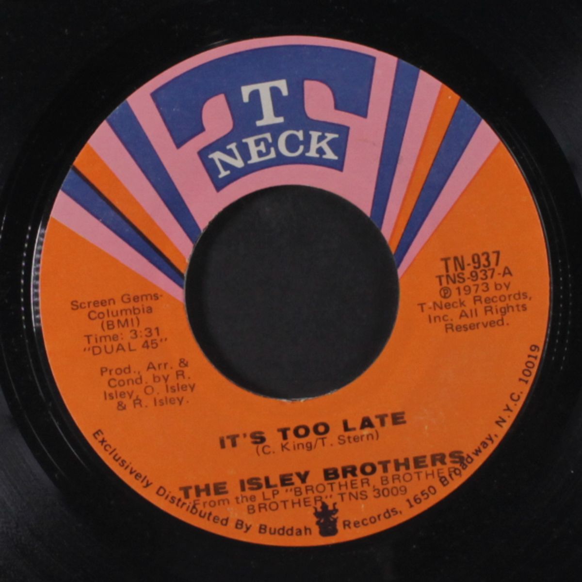 it's too late / nothing to do but today by ISLEY BROTHERS