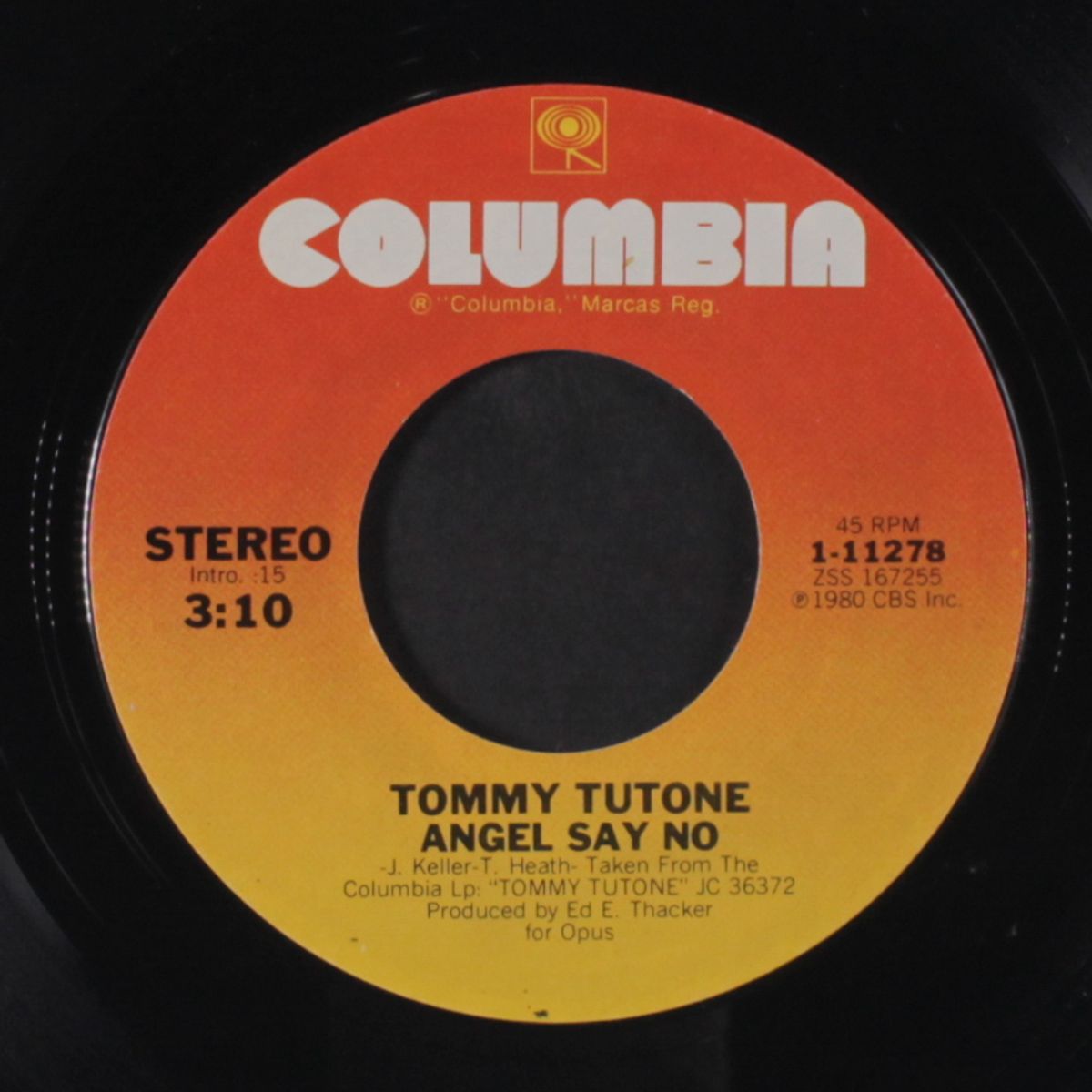angel say no / the blame by TOMMY TUTONE