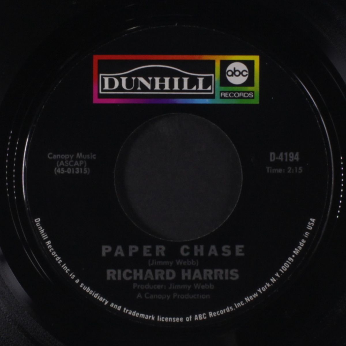 didn't we / paper chase by RICHARD HARRIS