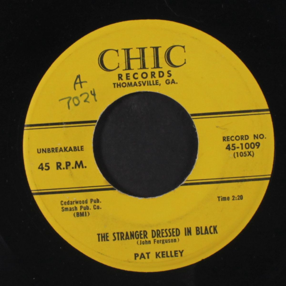 the stranger dressed in black / she's a devil by PAT KELLEY