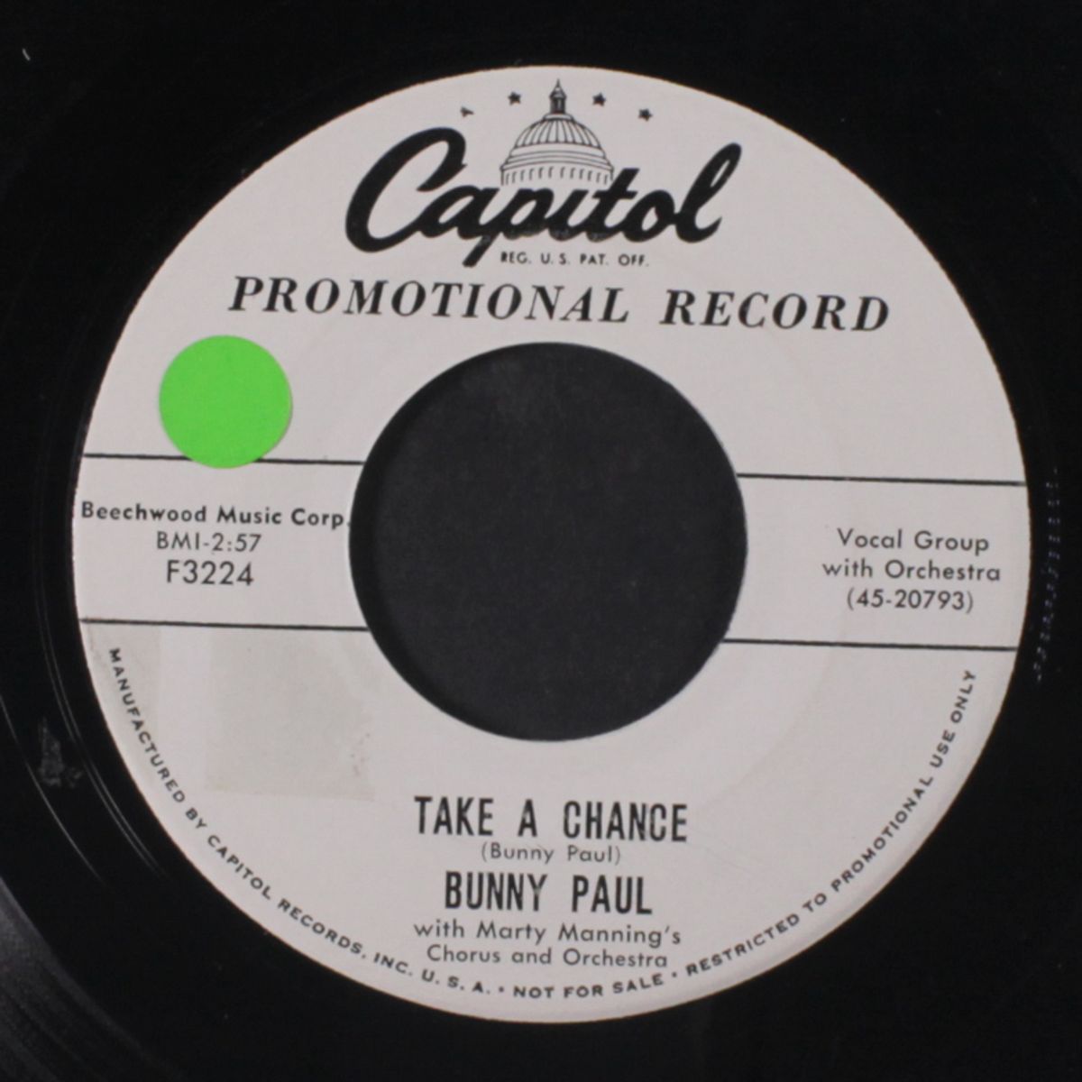 tell the man / take a chance by BUNNY PAUL