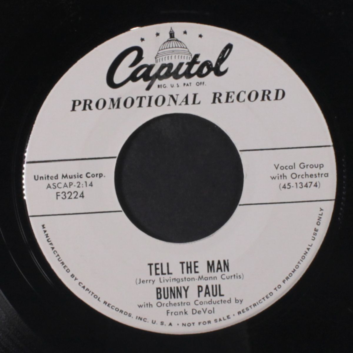tell the man / take a chance by BUNNY PAUL