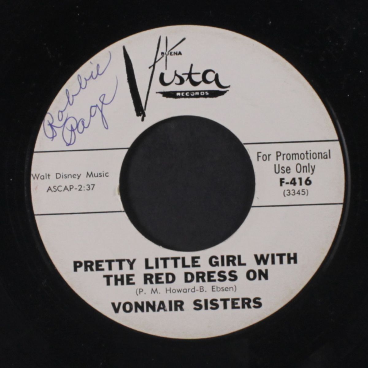 pretty little girl with the red dress on / blame it on the youth by VONNAIR SISTERS