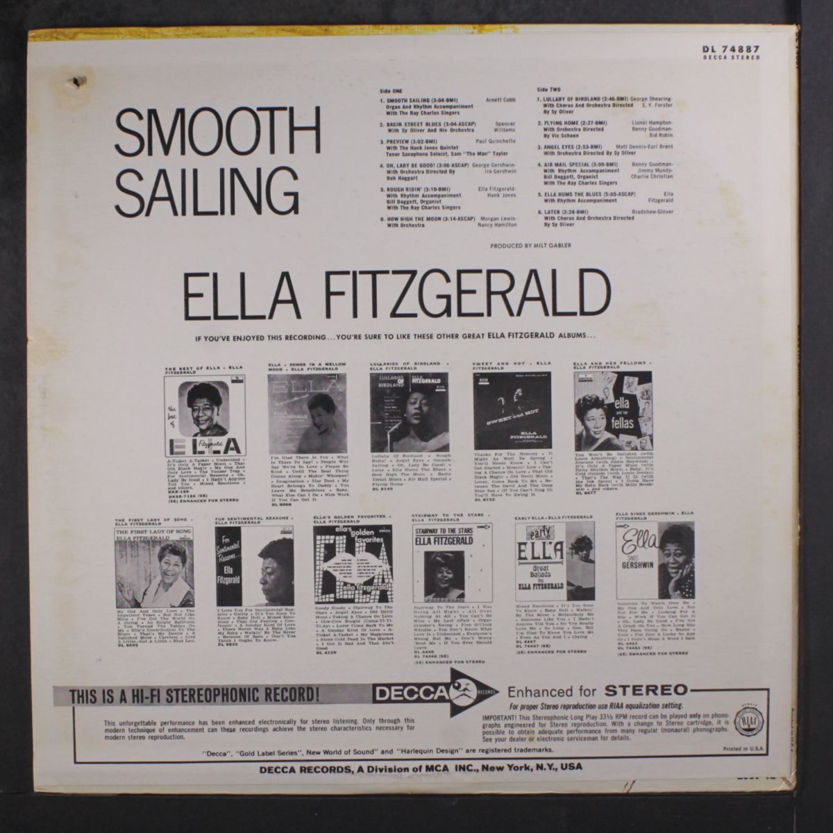 smooth sailing by ELLA FITZGERALD