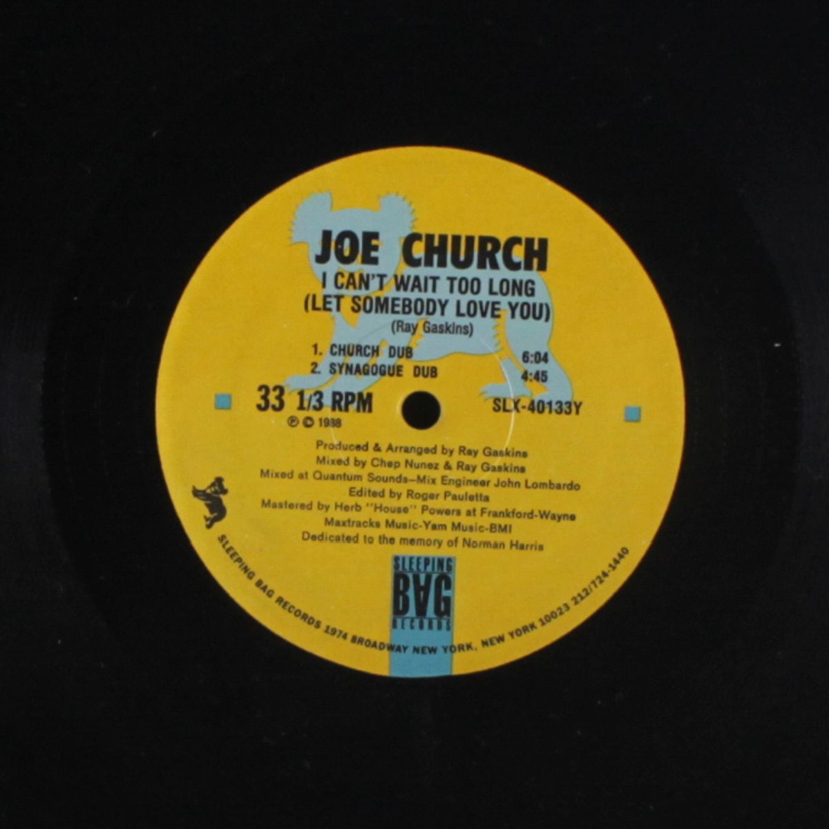 i can't wait too long (let somebody love you) by JOE CHURCH