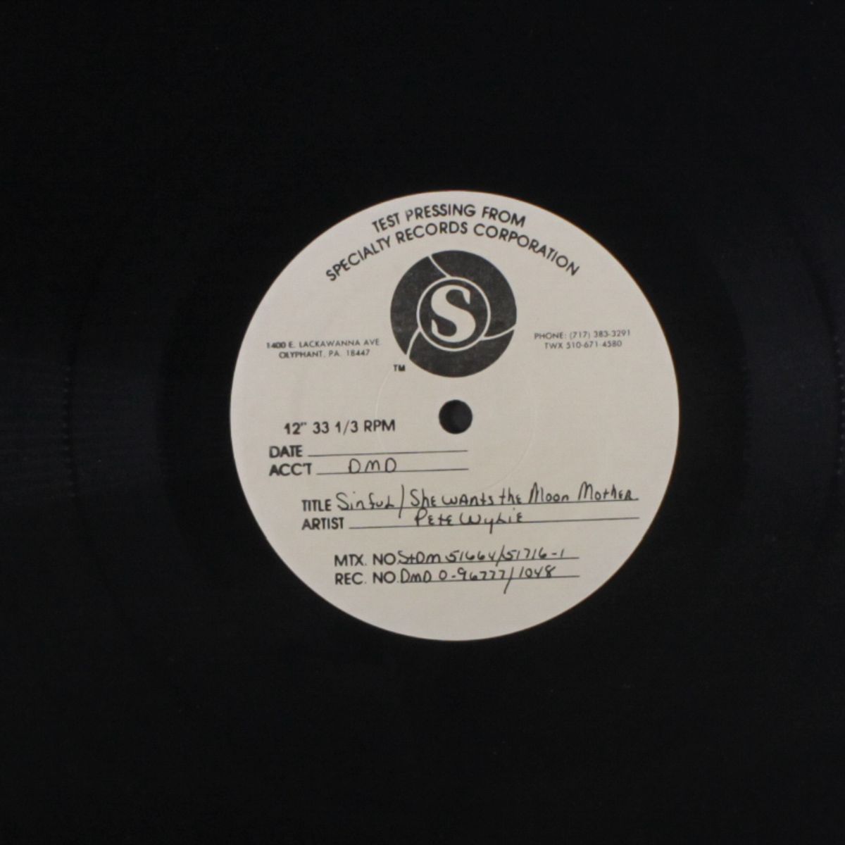 sinful! by PETE WYLIE