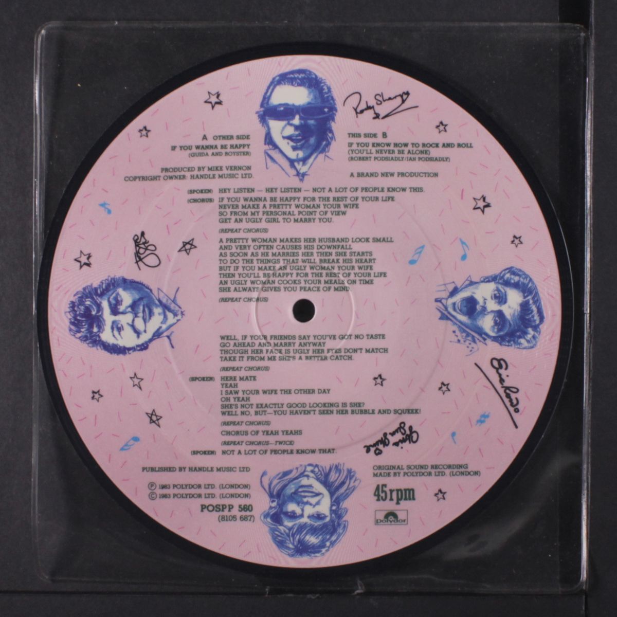 if you wanna be happy / if you know how to rock and roll by ROCKY SHARPE & REPLAYS
