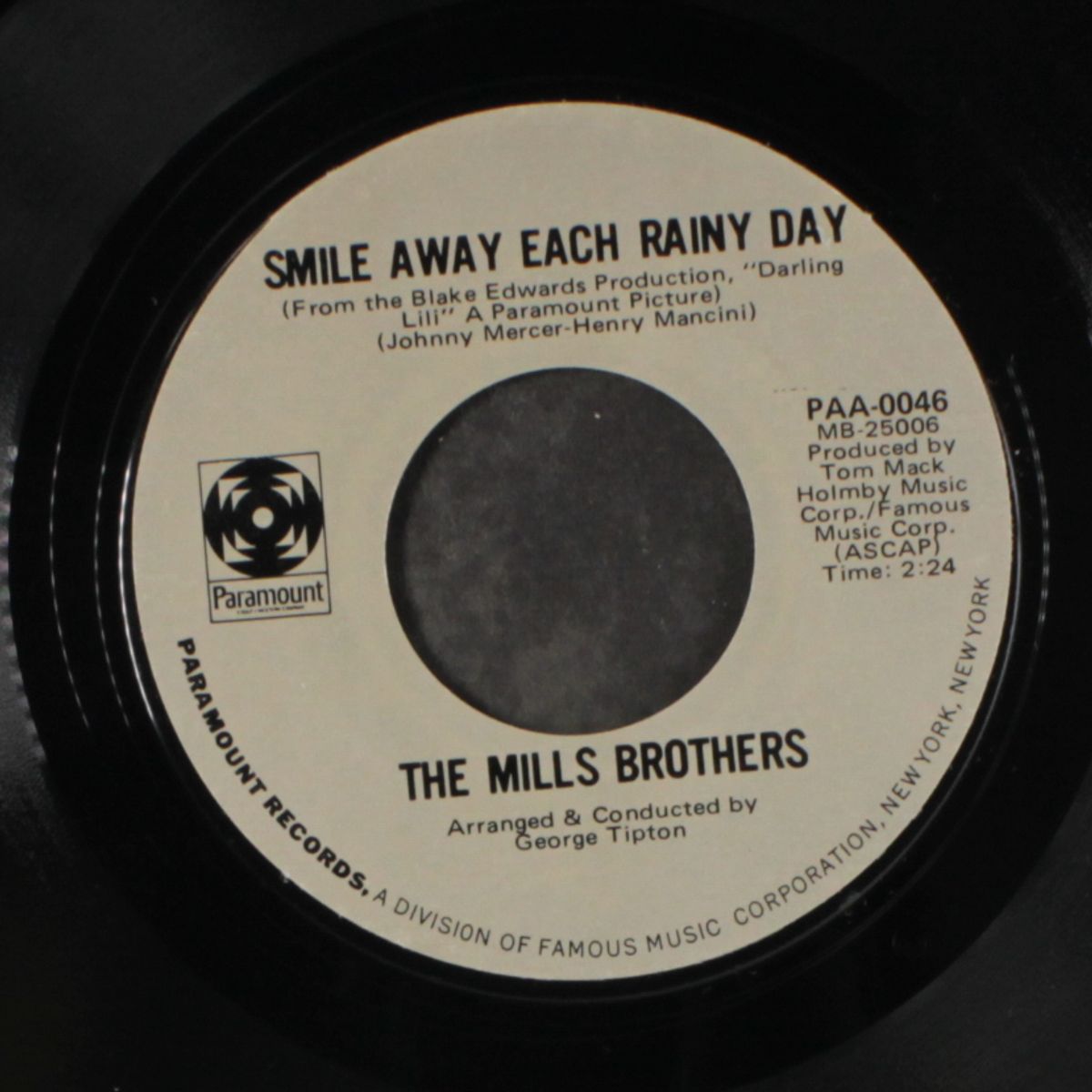 smile away each rainy day / between winston-salem and nashville, tn by MILLS BROTHERS