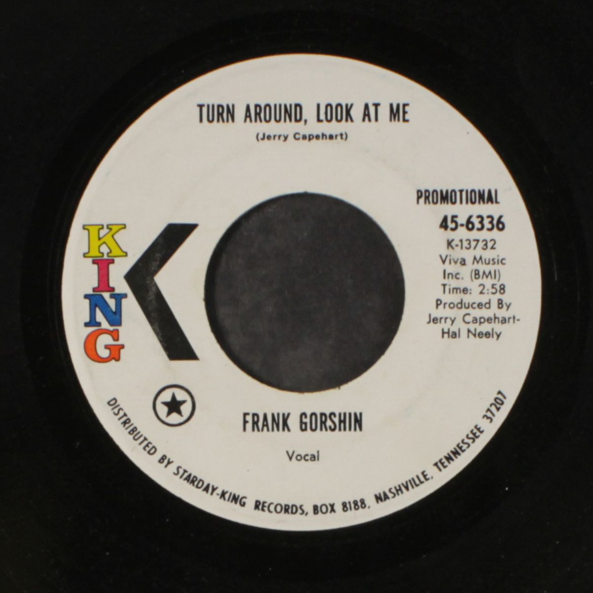 turn around, look at me / free by FRANK GORSHIN