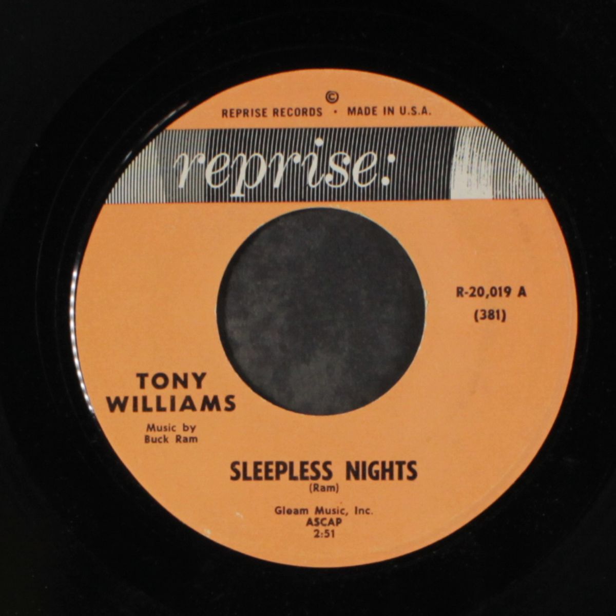 sleepless nights / movin' in by TONY WILLIAMS