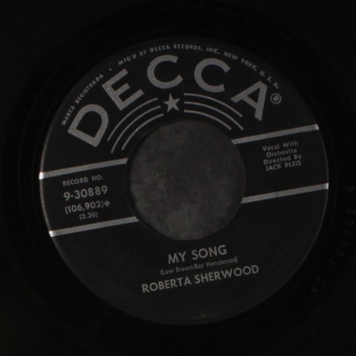 i say hello / my song by ROBERTA SHERWOOD