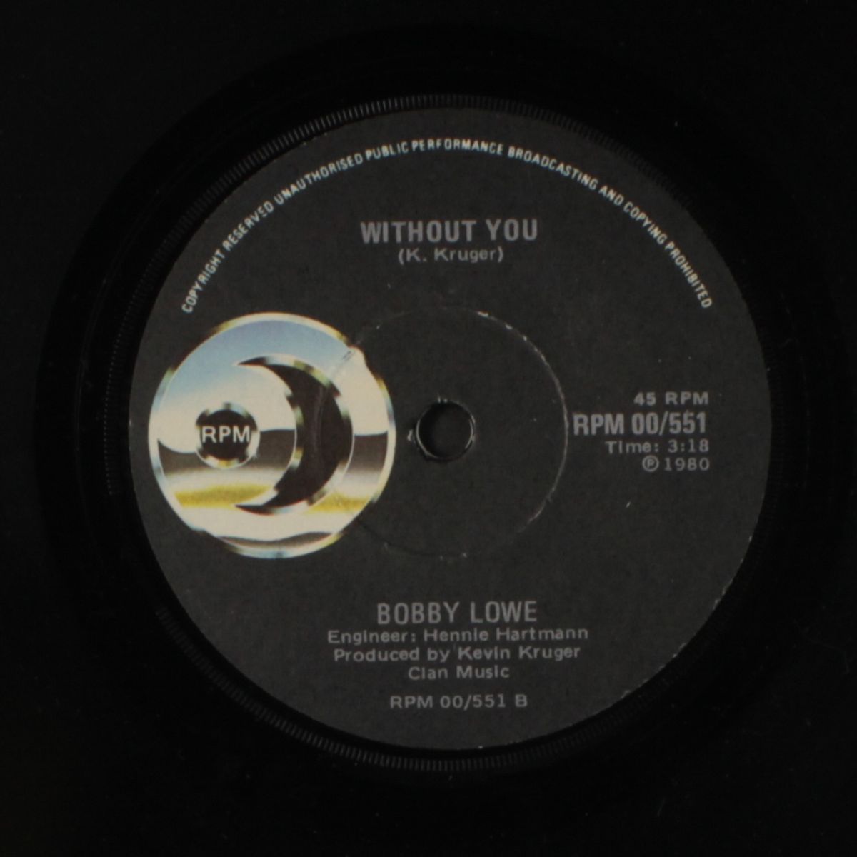 finally / without you by BOBBY LOWE