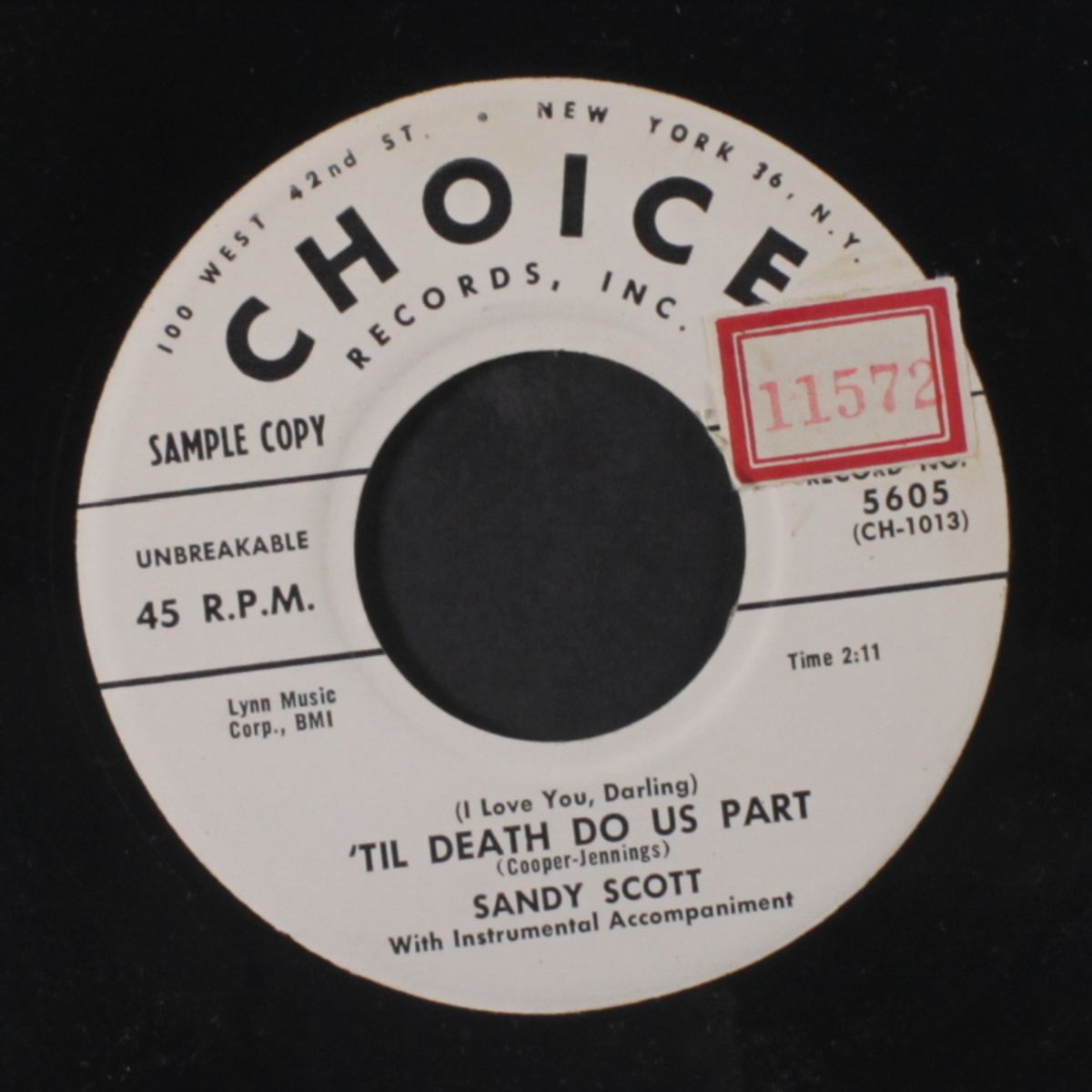mister big / 'til death do us part by SANDY SCOTT