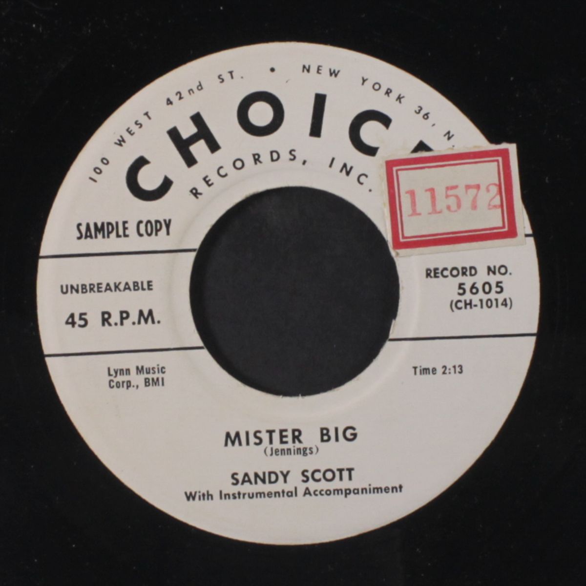 mister big / 'til death do us part by SANDY SCOTT