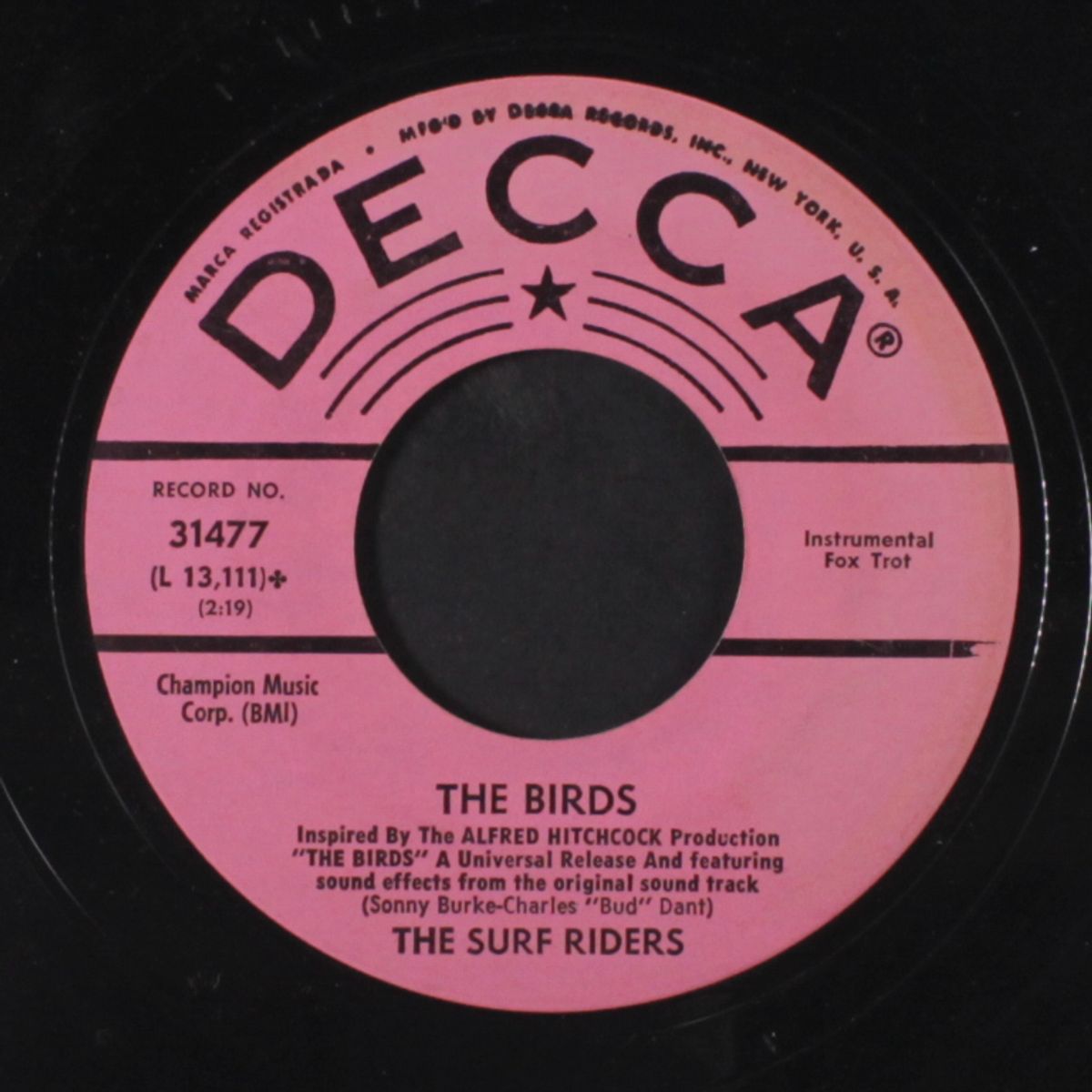 the birds / blues for the birds by SURF RIDERS