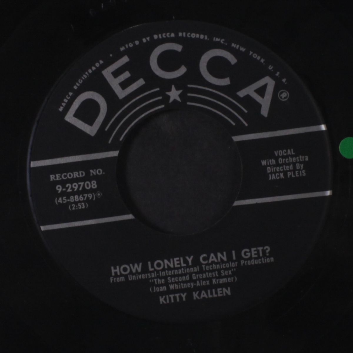 sweet kentucky rose / how lonely can i get? by KITTY KALLEN