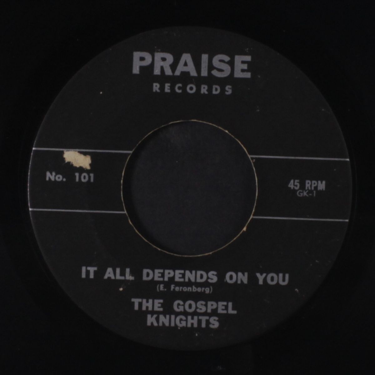 it all depends on you / there's a god somewhere by GOSPEL KNIGHTS