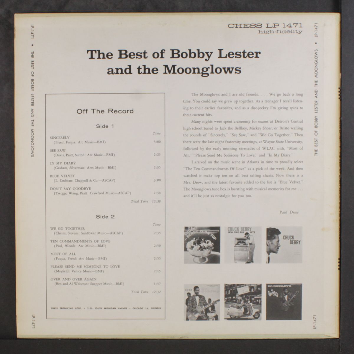 the best of bobby lester & moonglows by MOONGLOWS