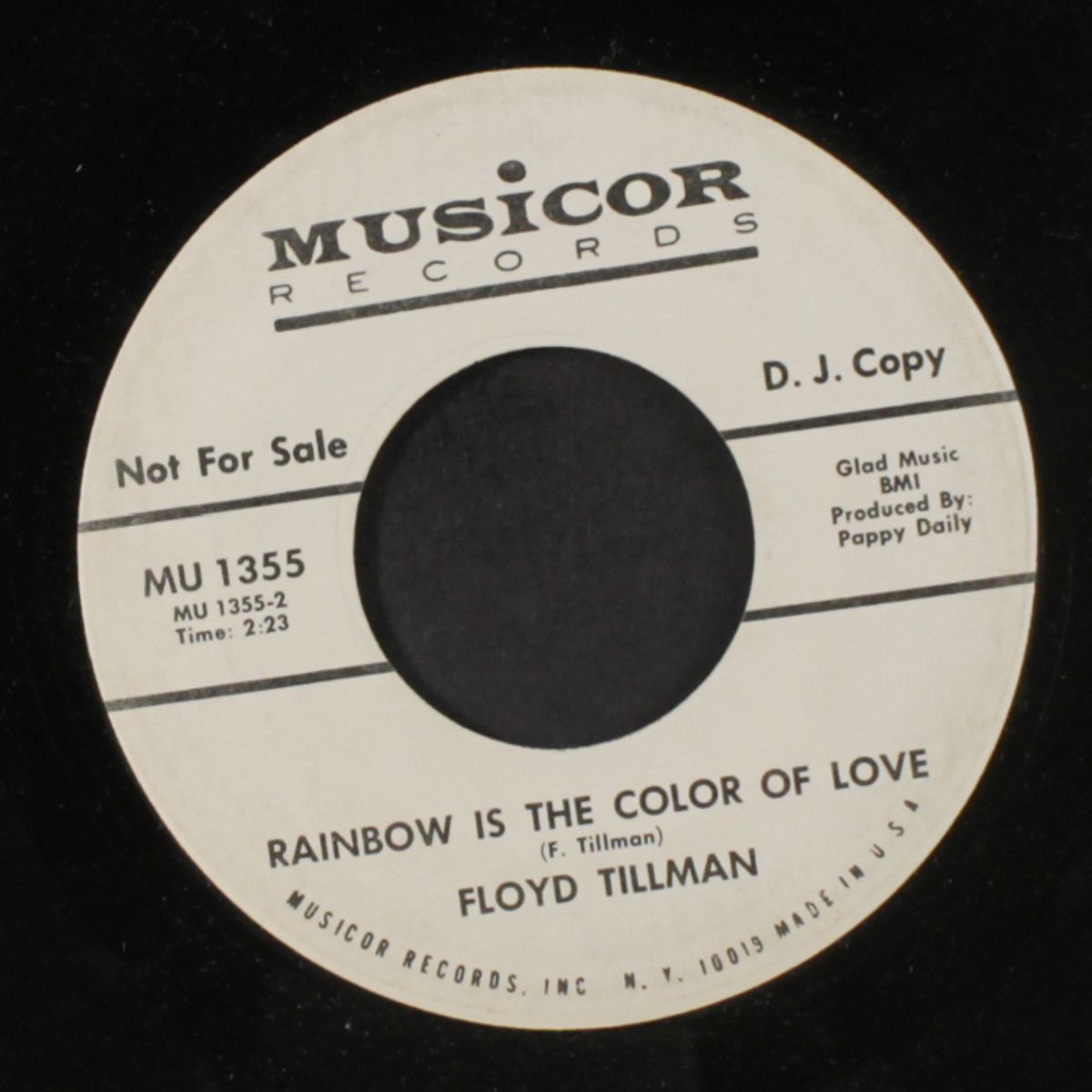 it makes no difference now / rainbow is the color of love by FLOYD TILLMAN