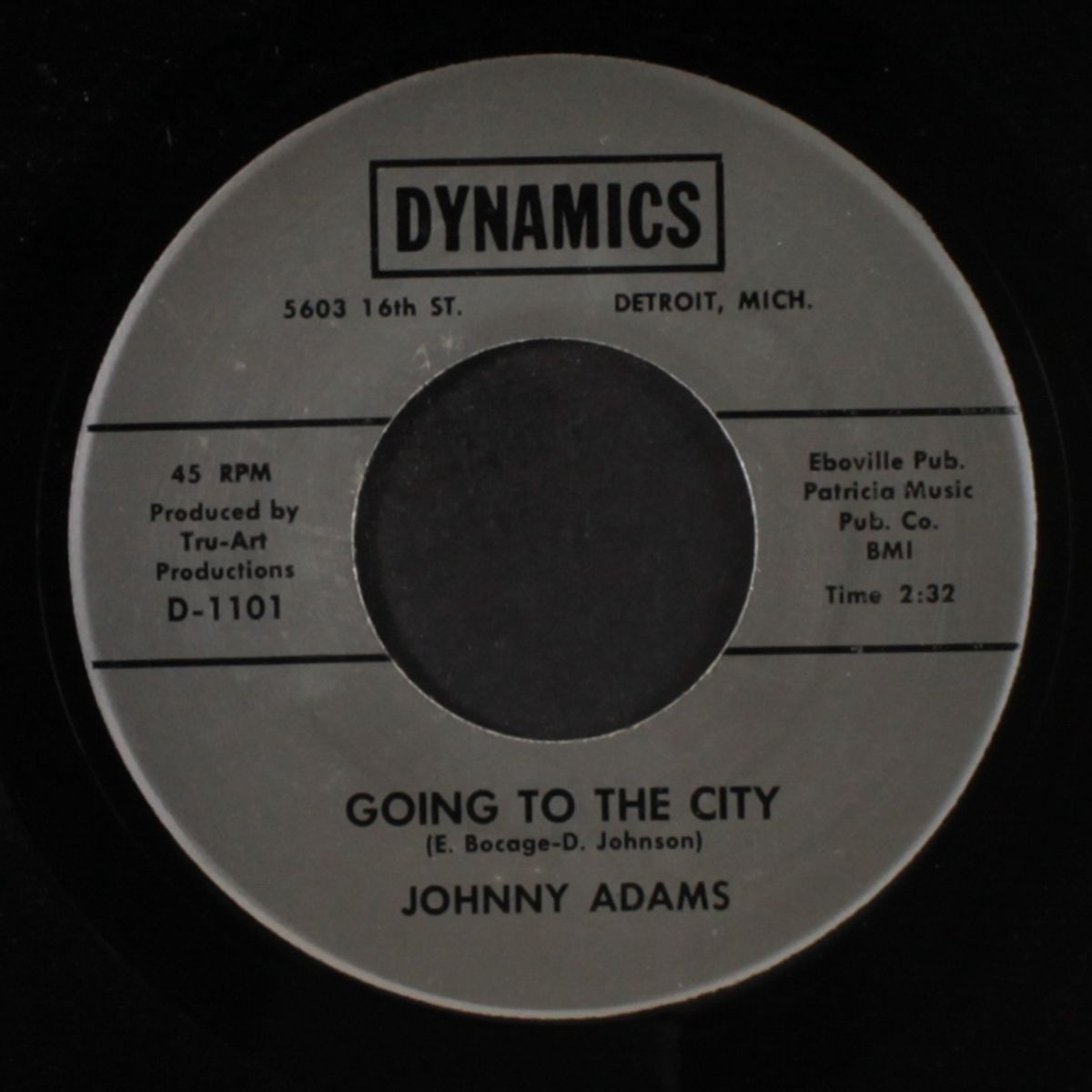 i'm grateful / going to the city by JOHNNY ADAMS