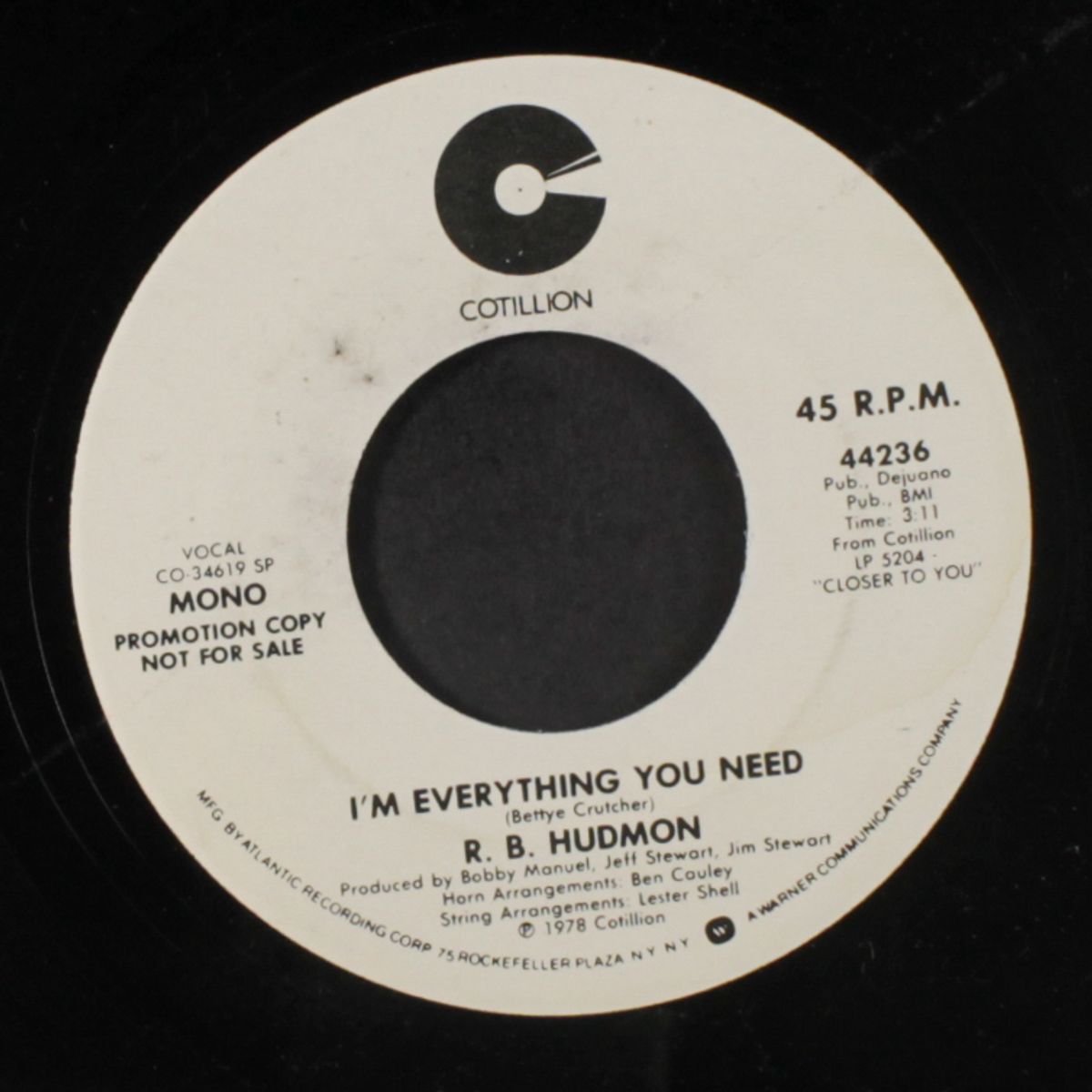 i'm everything you need / mono by R.B. HUDMON