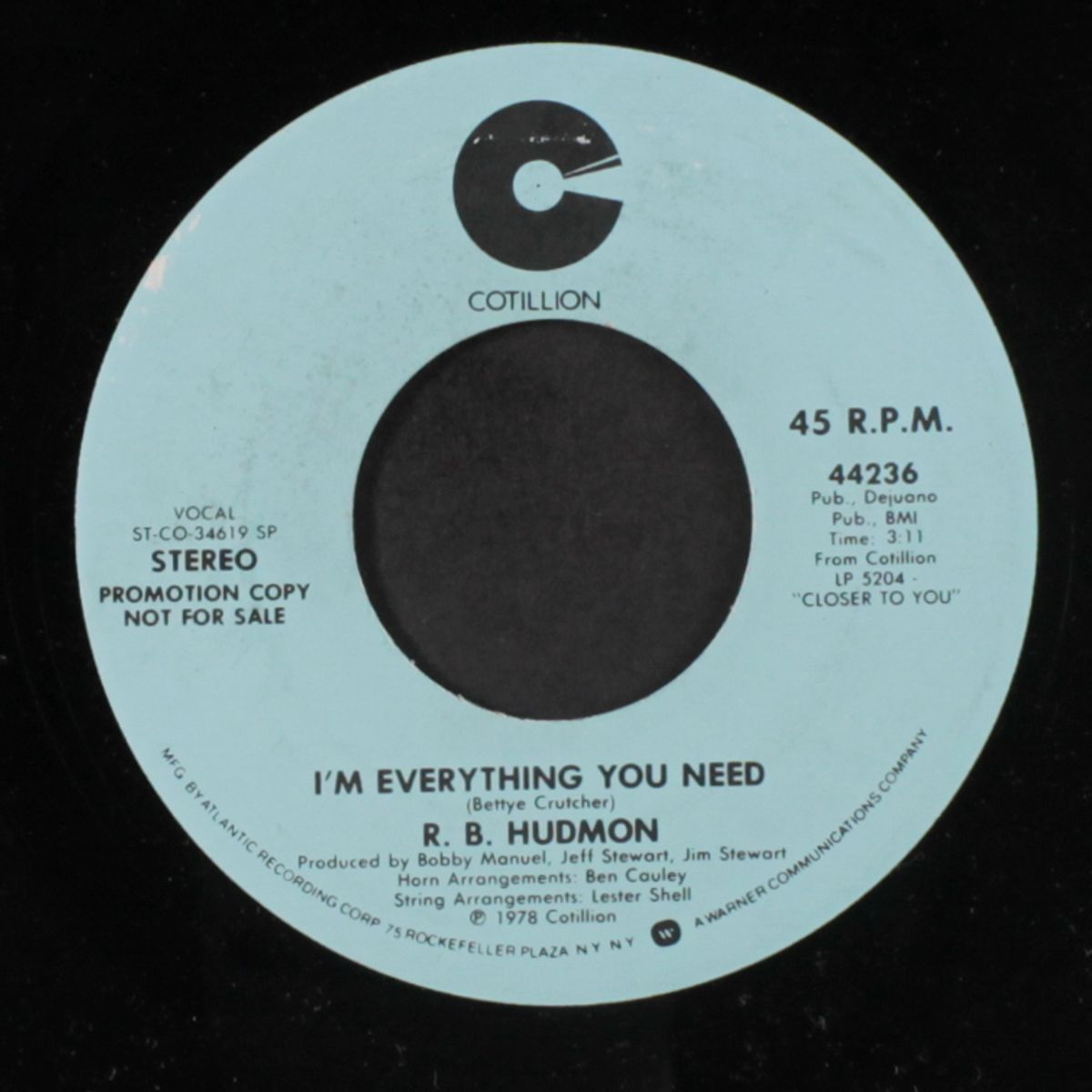 i'm everything you need / mono by R.B. HUDMON