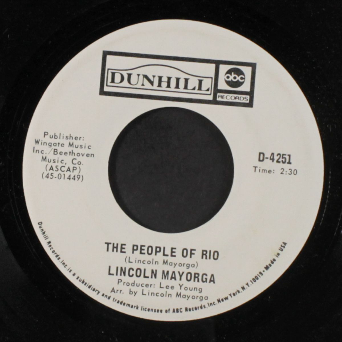 theme from forsyte saga / the people of rio by LINCOLN MAYORGA