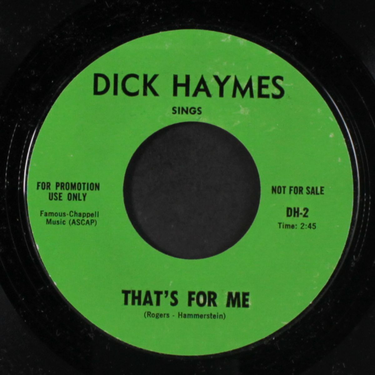 my foolish heart / that's for me by DICK HAYMES