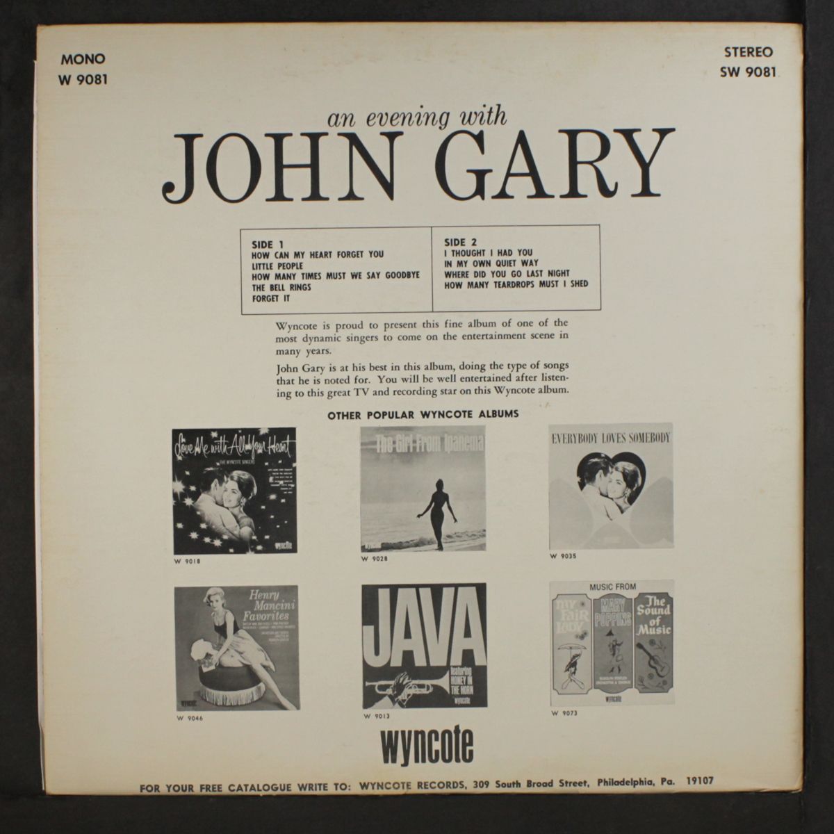an evening with john gary by JOHN GARY