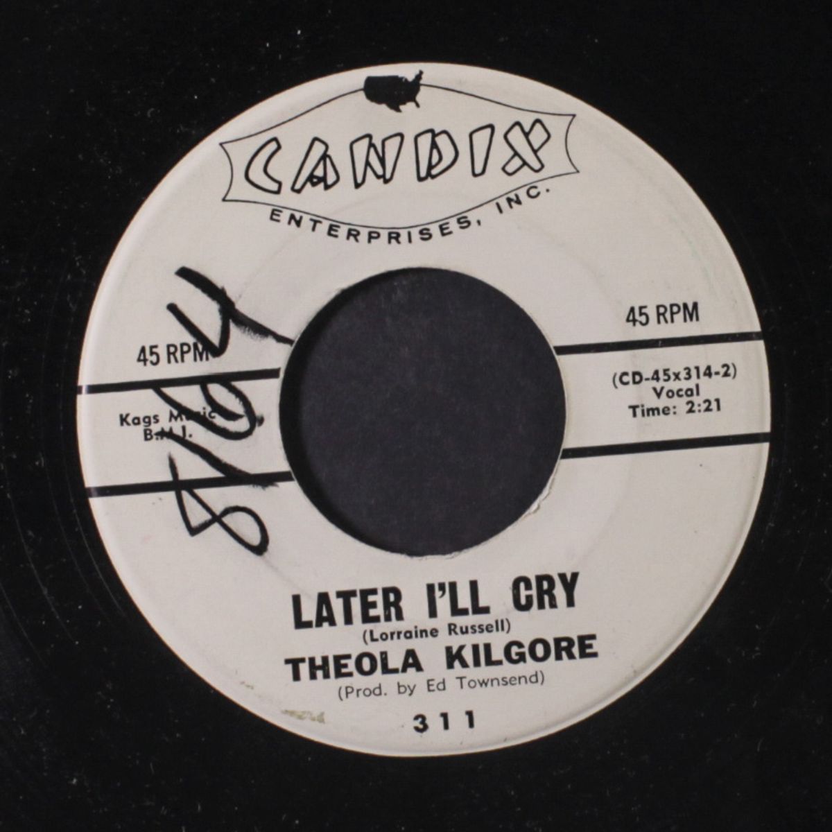 chain gang / later i'll cry by THEOLA KILGORE