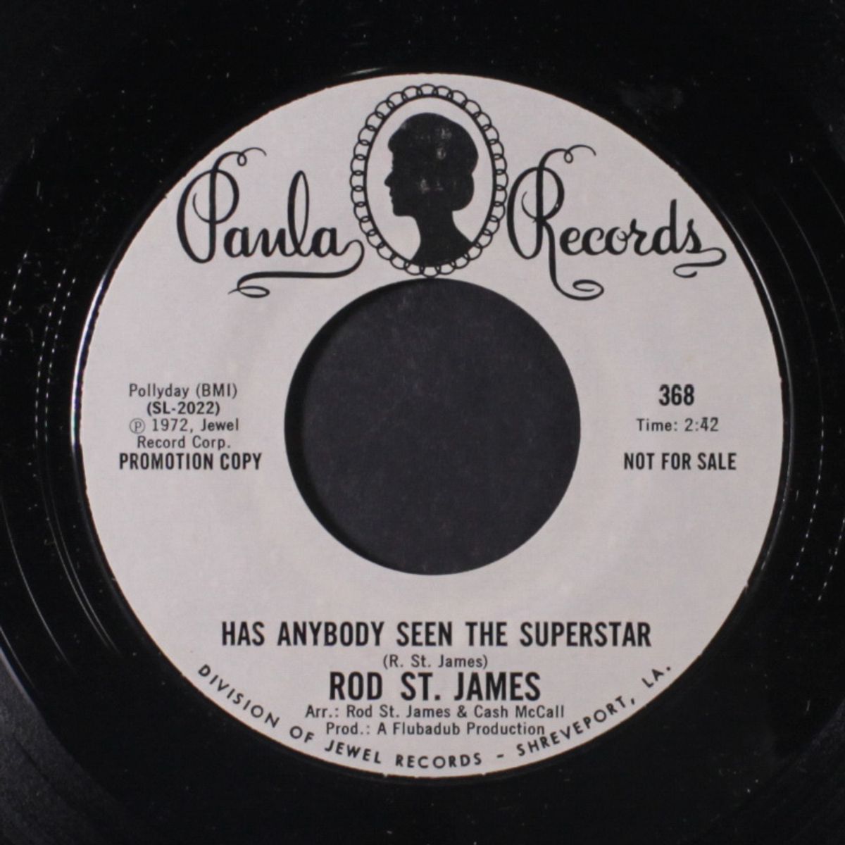 has anybody seen the superstar / let it shine by ROD ST. JAMES