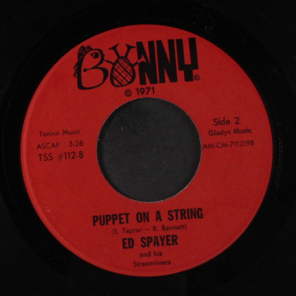 puppet on a string / no one will ever know by ED SPAYER