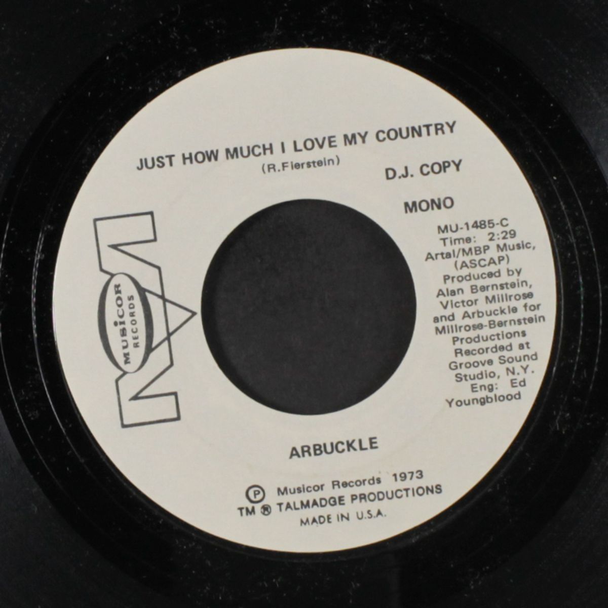 just how much i love my country / mono by ARBUCKLE