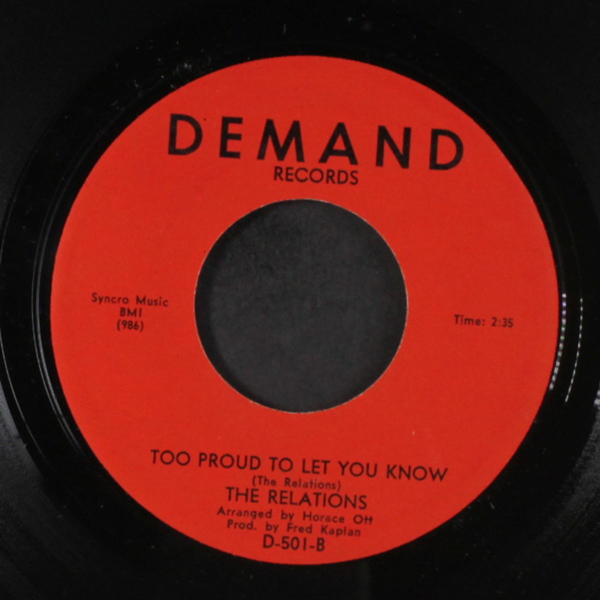 too proud to let you know / back to the beach by RELATIONS